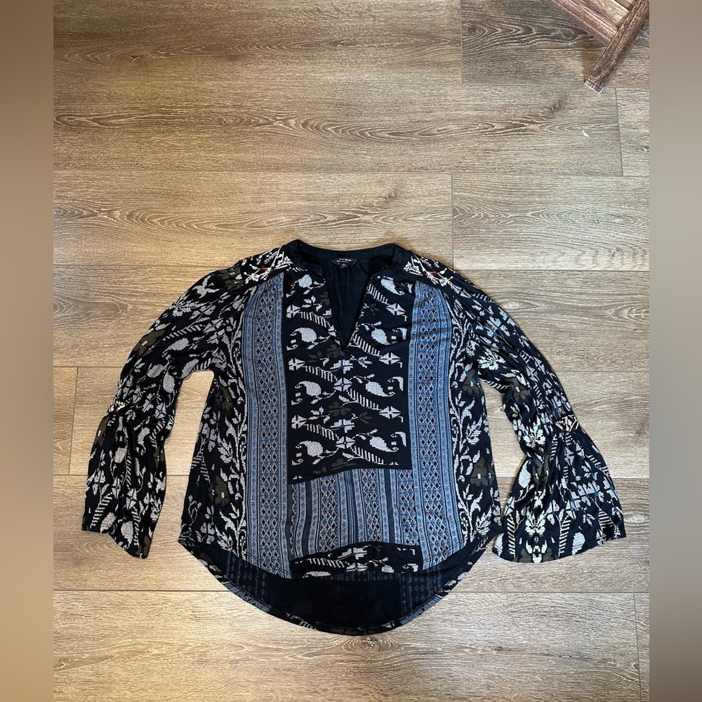 Lucky Brand Boho Witchy Embroidered Top - Picture 7 of 14